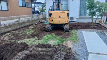 阿見町　お庭のリフォーム　2025/07/16着工